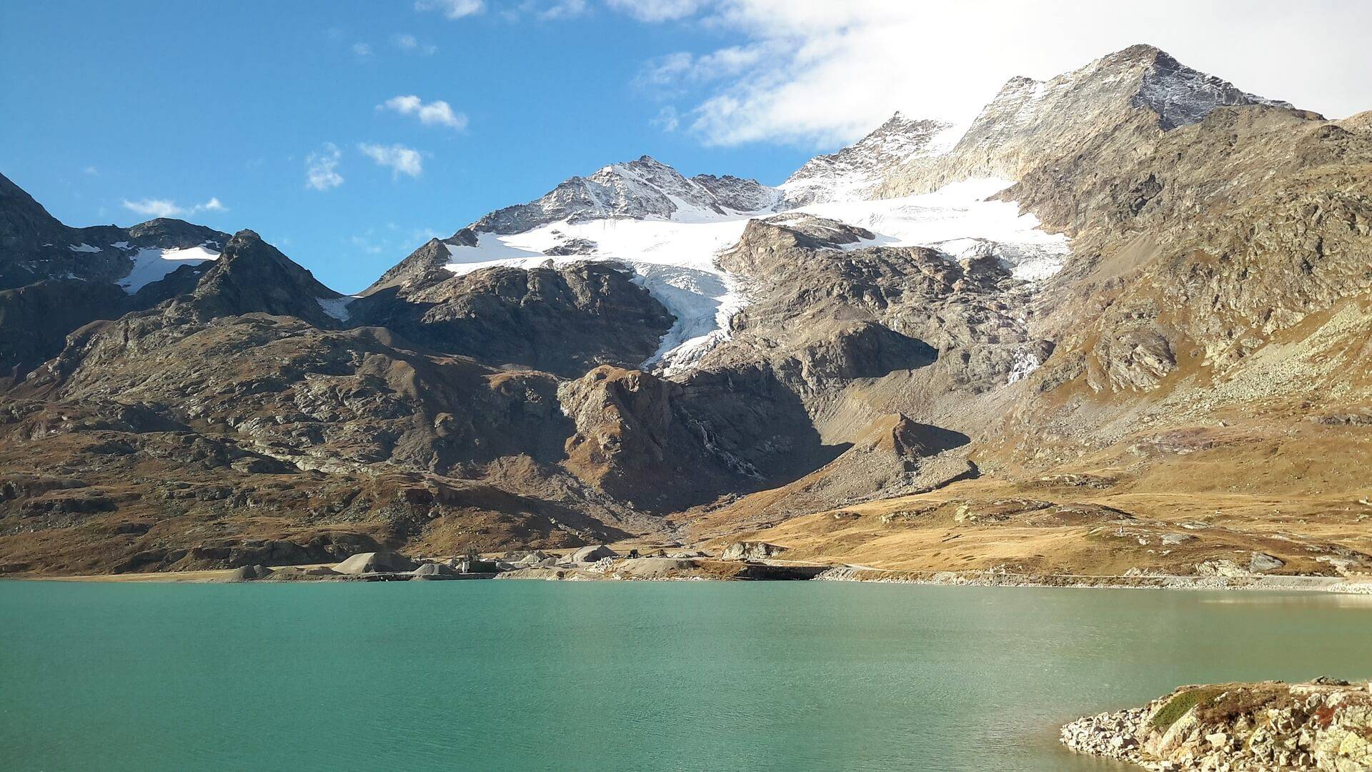 Schweizer Berge – Lago di Bernina (Berninasee)